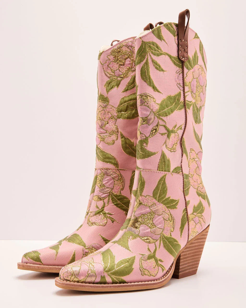 Petalina Floral Western Boots