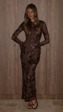 Lottie Maxi Dress Chocolate