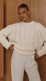 Valentina Knit Sweater Cream