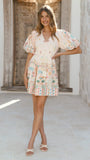 Misty Mini Dress Acacia Palm