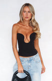On The Town Bustier Black