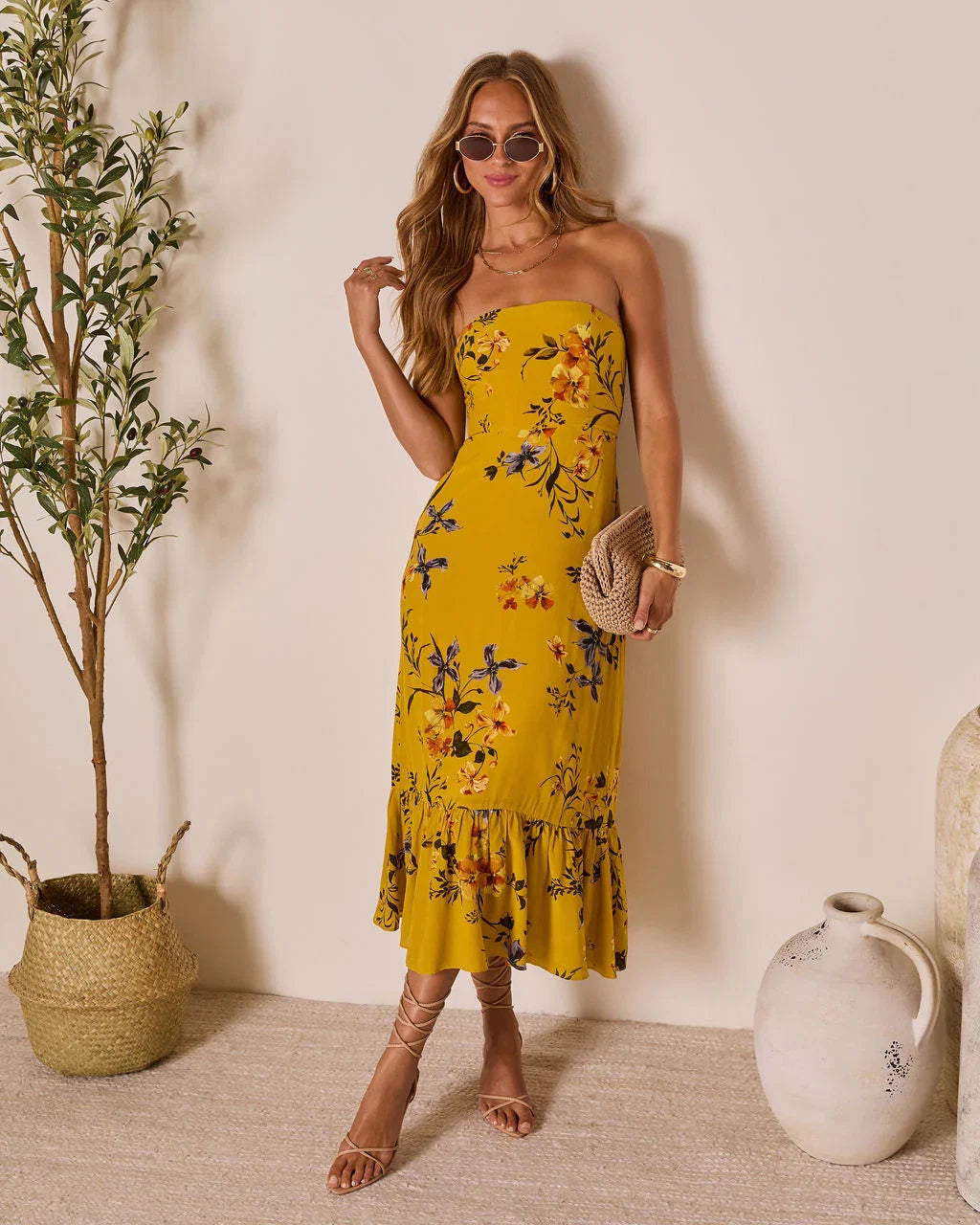 Nakita Fishtail Maxi Dress