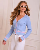 Game Set Match Button Up Cardigan Top