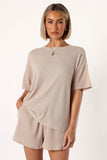 Granger Knit Short Set Tan