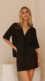 Louise Mini Skort Black