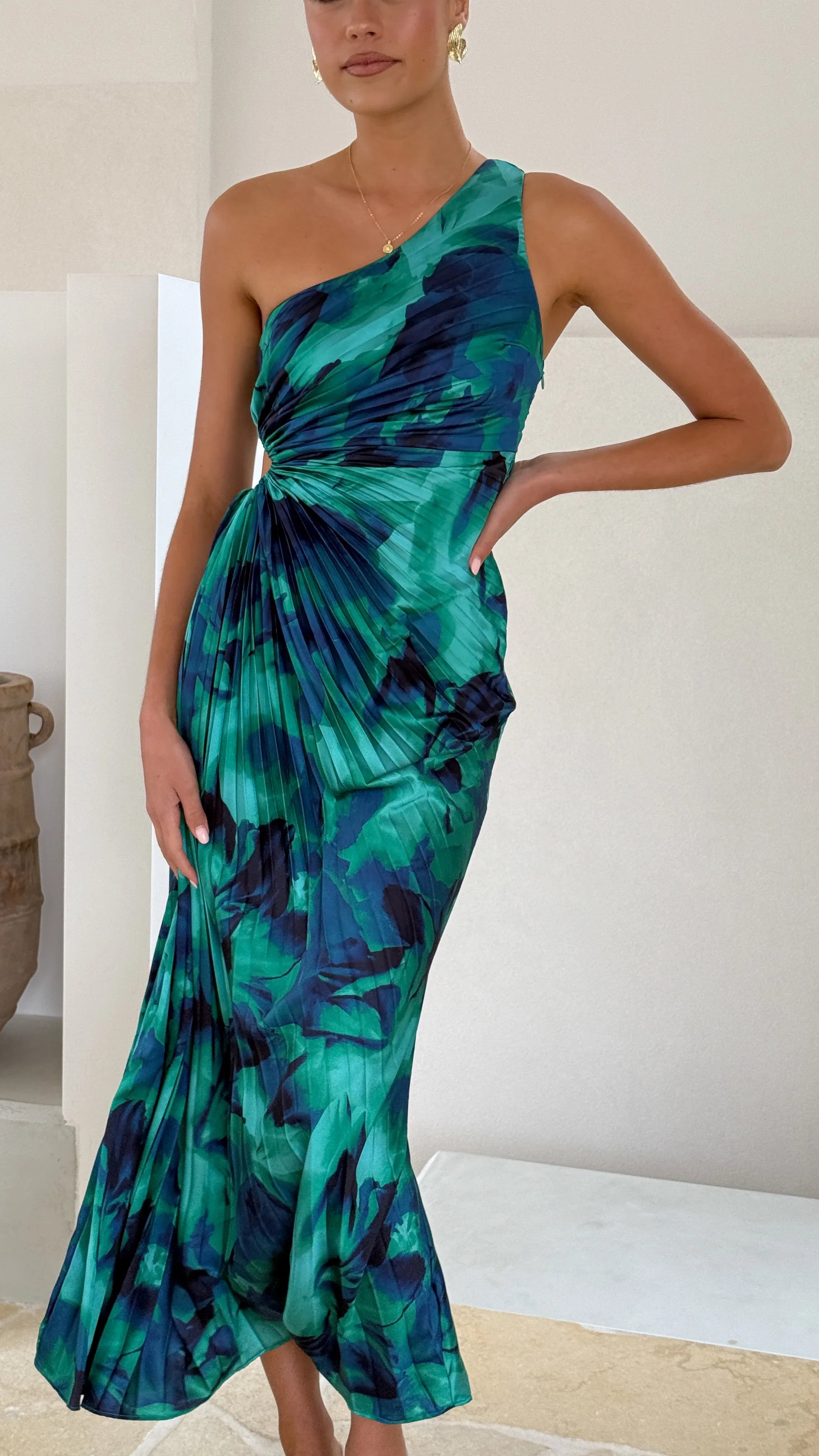 Laken Maxi Dress Green Print