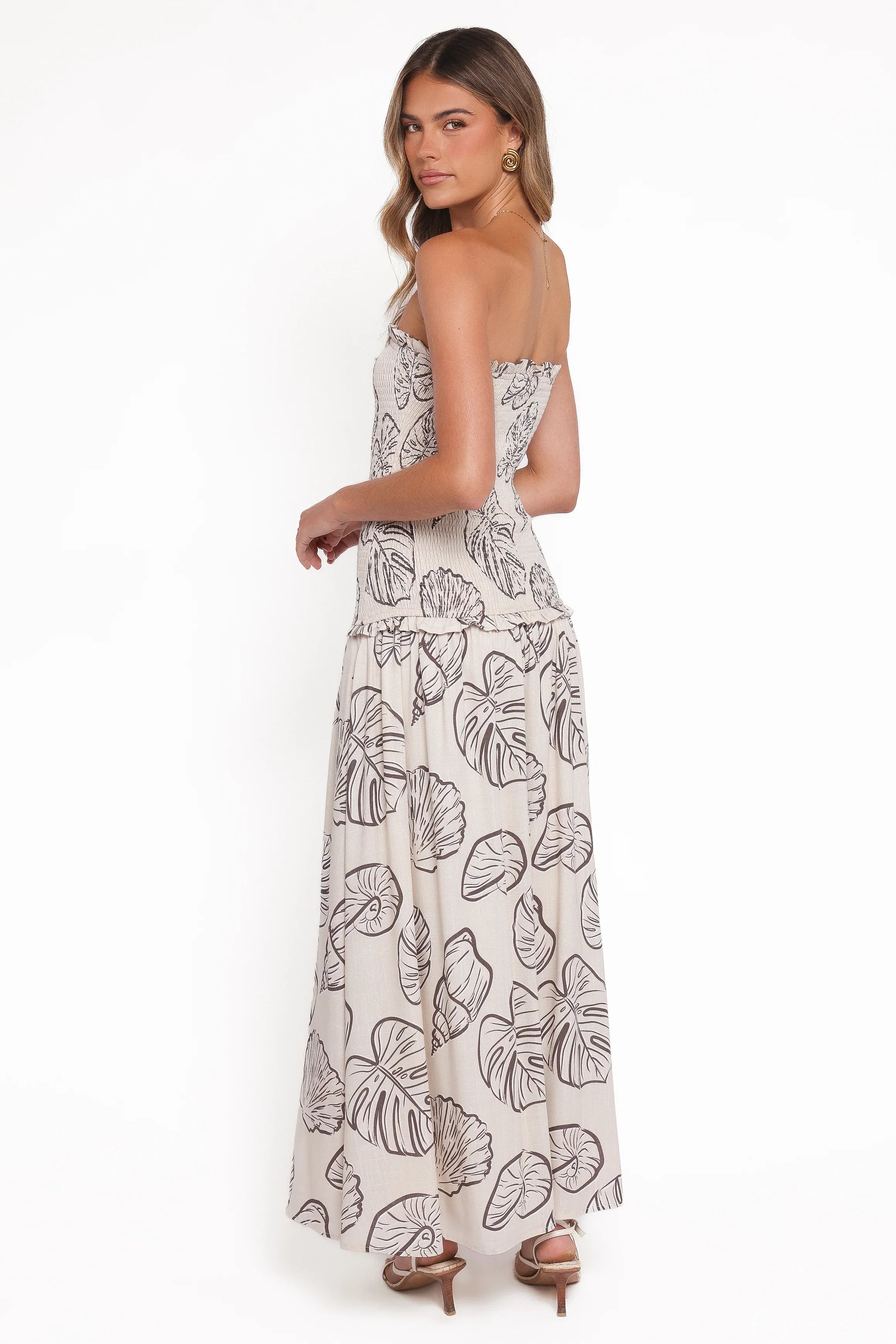Parkway Maxi Dress Cream Shells