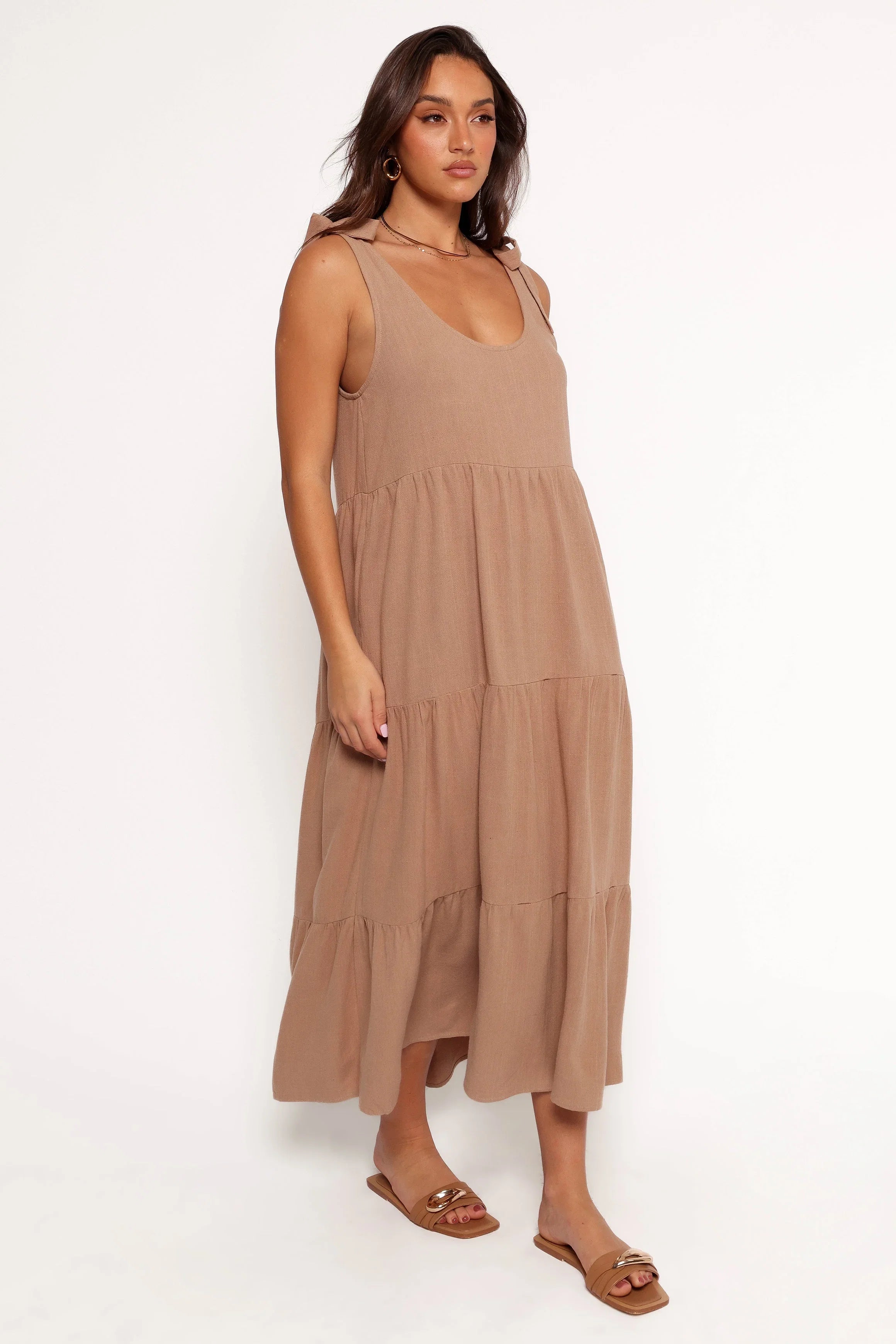 Marcy Midi Dress Mocha