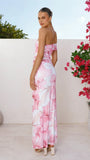 Coda Maxi Dress Pink Floral