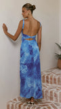 Margo Midi Dress Ocean Blue