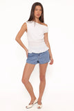 Lia Off Shoulder Top Ivory