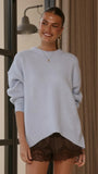 Belle Knit Sweater Blue