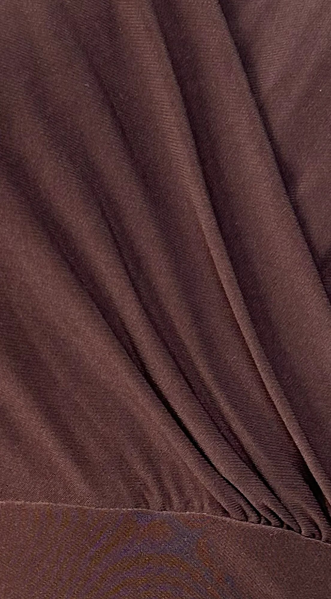 Seralya V Neck Surplice Pleated Midi Dress Brown