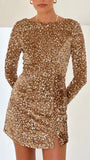 Felicia Mini Dress Gold