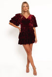 Agnes Mini Dress Wine