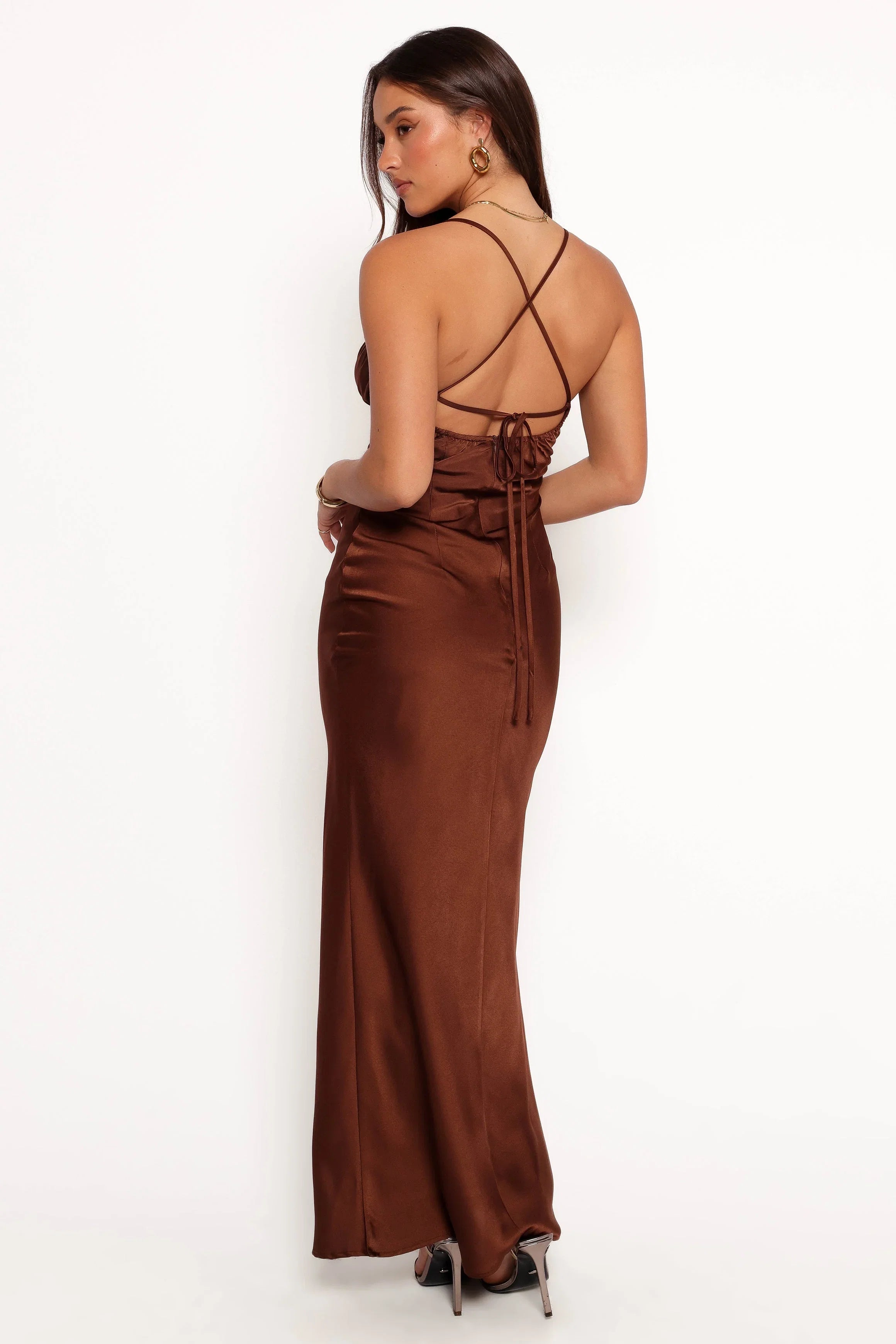 Amalia Maxi Dress Chocolate
