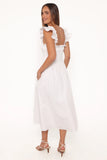 Bronte Midi Dress White
