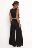 Margarete Pant Set Black Cream