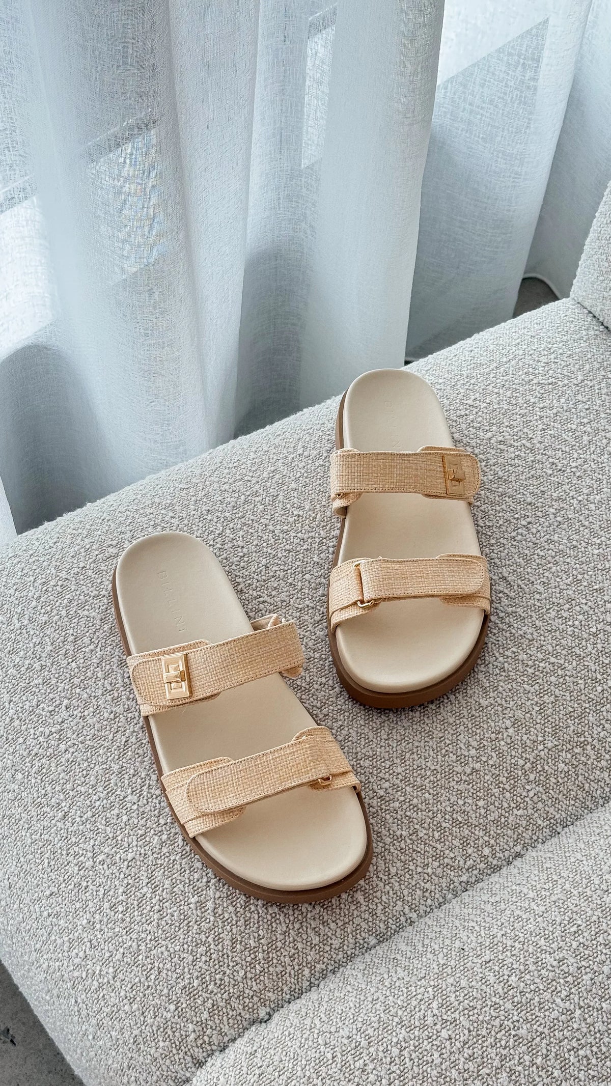 Amylee Slide Cream Raffia