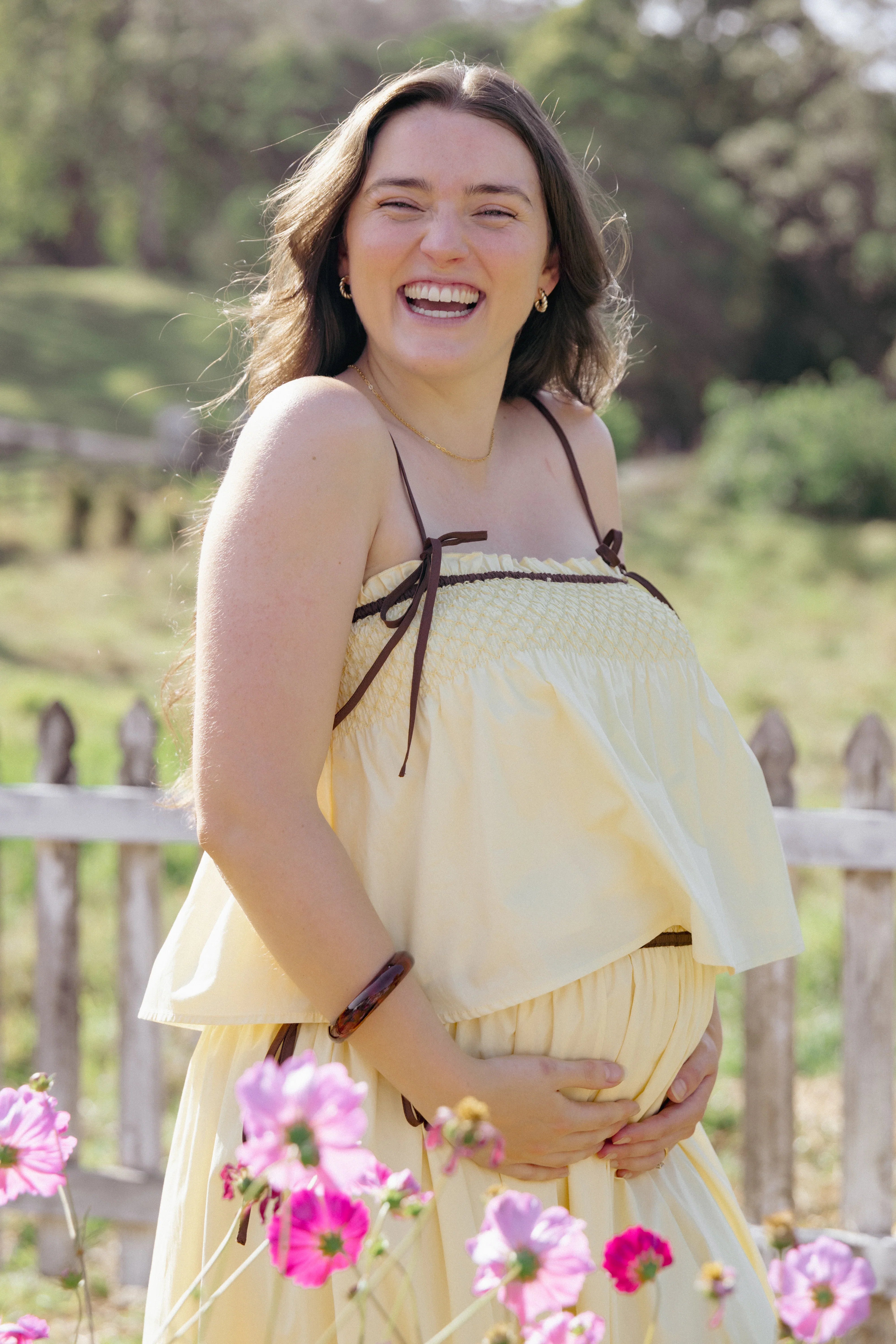 Mireille Baby Doll Top Lemon