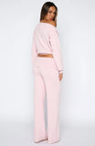 Cant Find The Words Knit Pants Pink