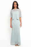 Kinnie Knit Skirt Set Light Blue