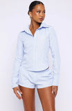 Heatwave Honey Long Sleeve Shirt Sky Blue