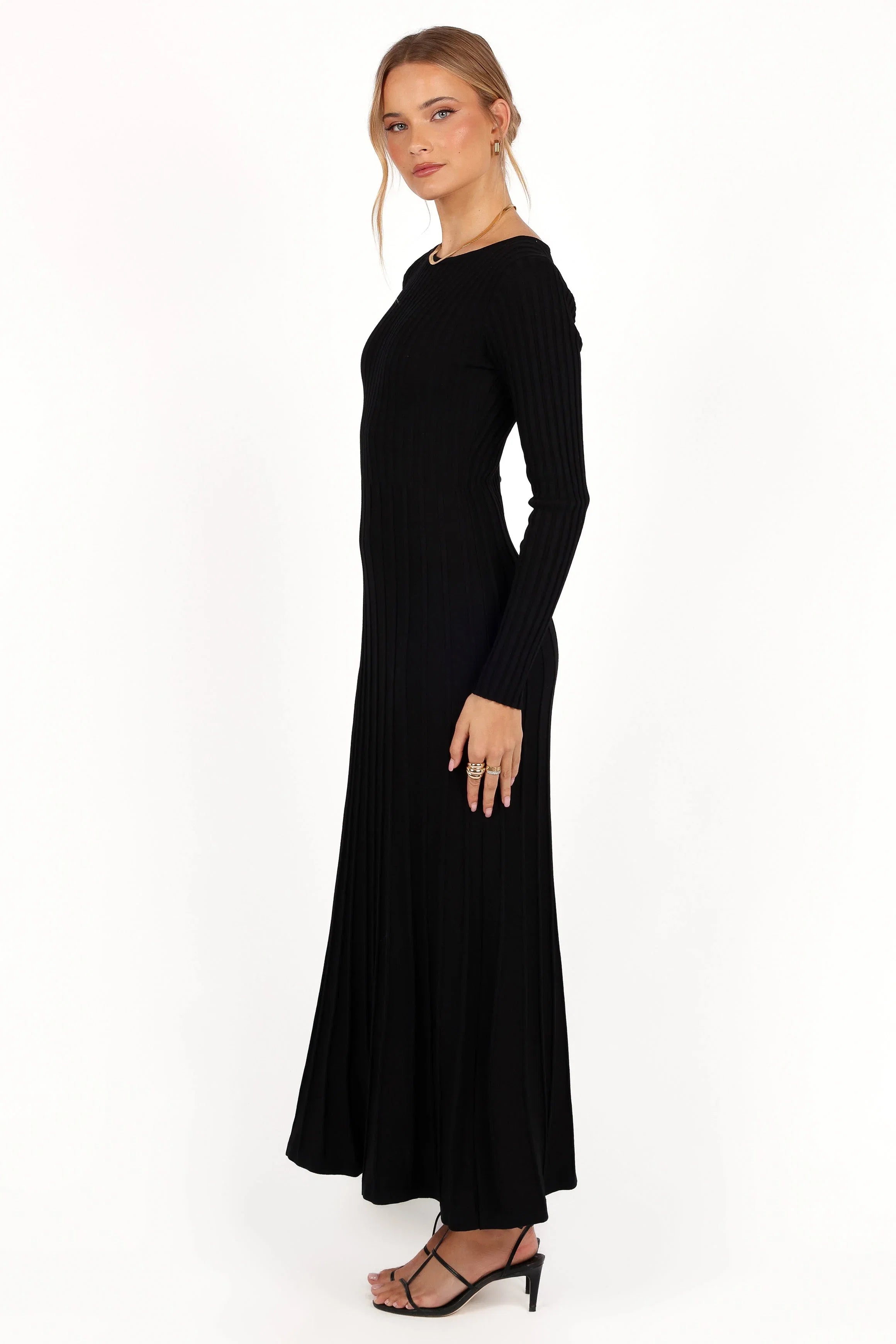 Alison Long Sleeve Maxi Dress Black