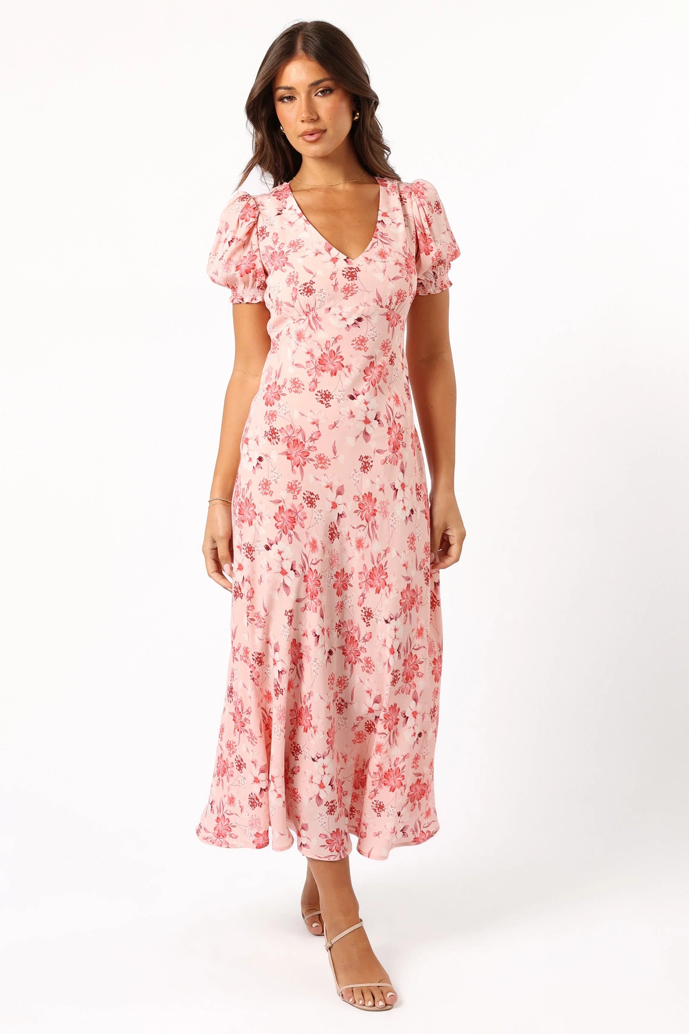 Sandra Midi Dress Blushed Garden