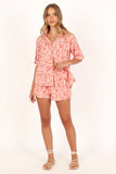 Flower Power Short Set Pink