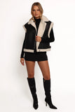 Kayden Faux Shearling Lined Vest Black