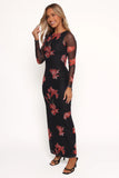 Hilda Maxi Dress Black Floral