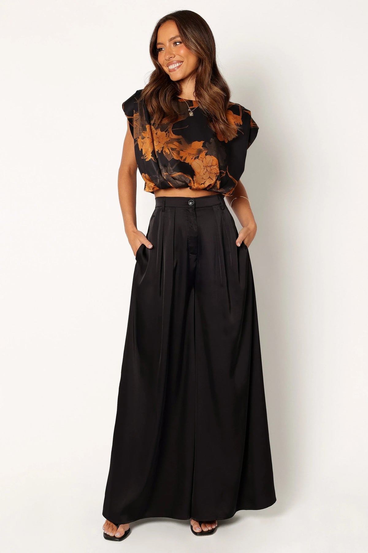 Taya Two Piece Set Black