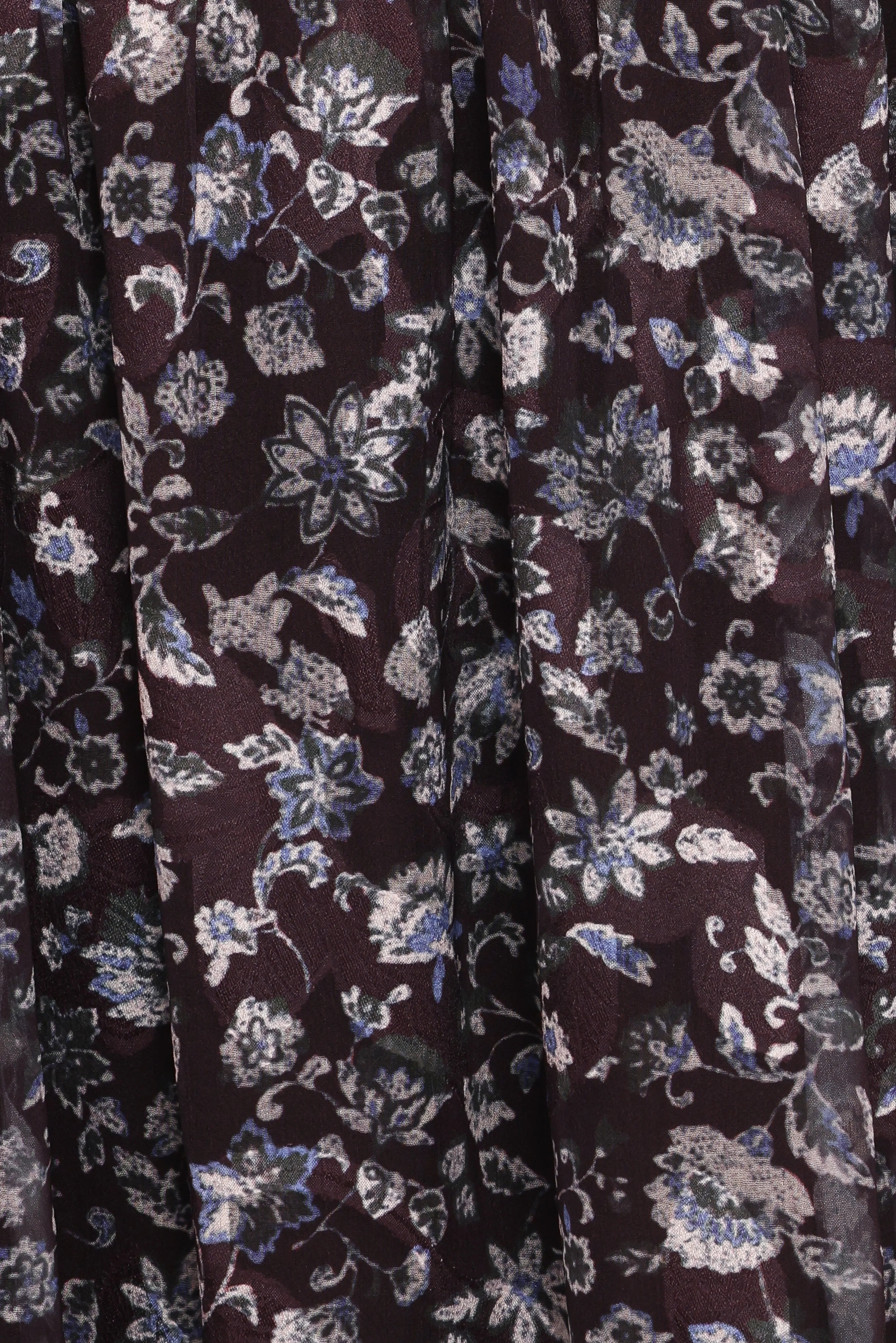 Myles Maxi Dress Brown Blue Floral