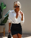 Rock Roll Faux Leather Skirt
