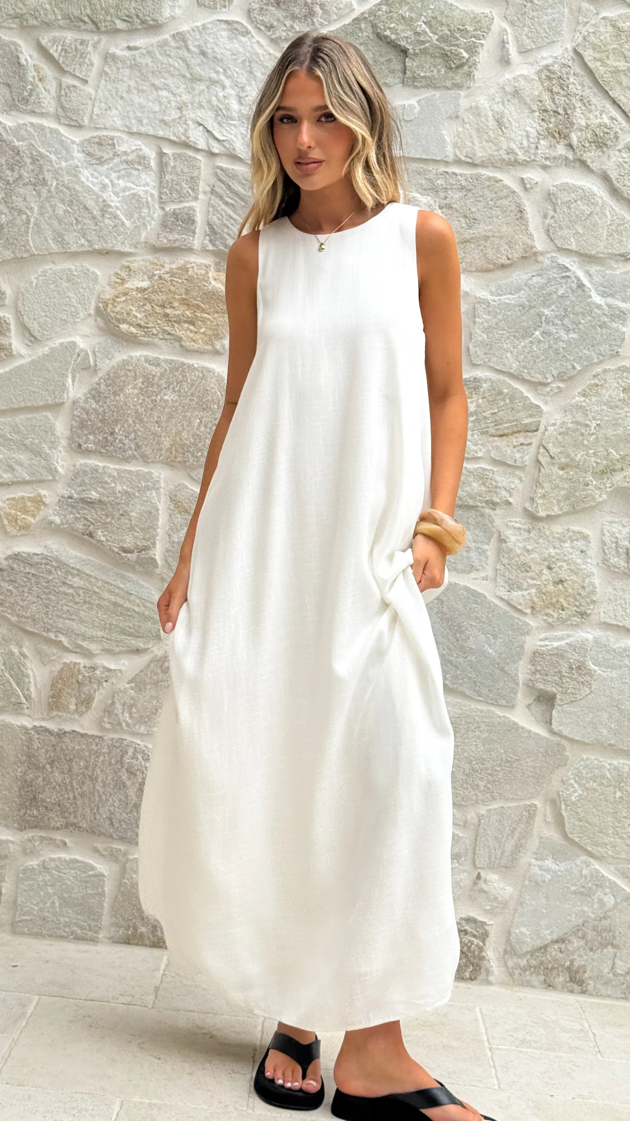 Mylah Maxi Dress White