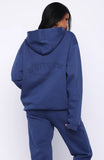 Its Your Chance Oversized Hoodie Navy