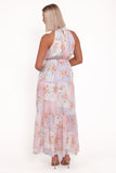 Caroline Maxi Halter Dress Multi Floral