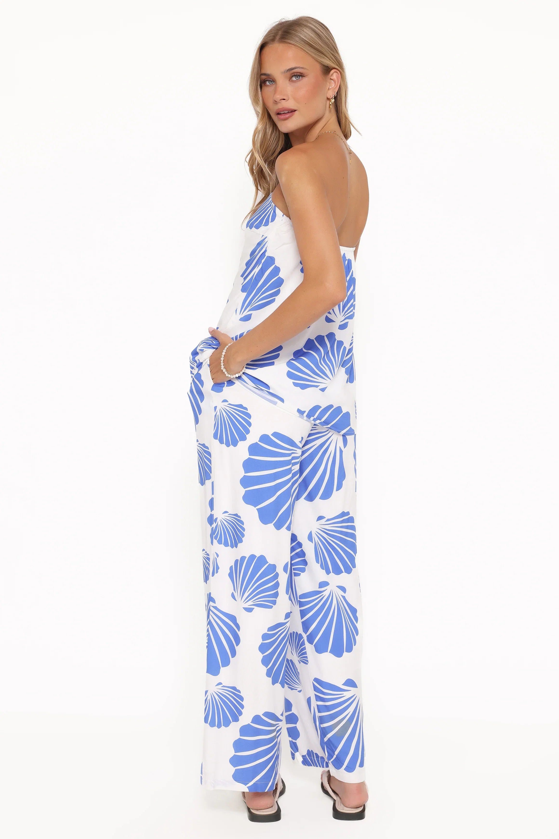 Kristy Pant Set Blue Shell