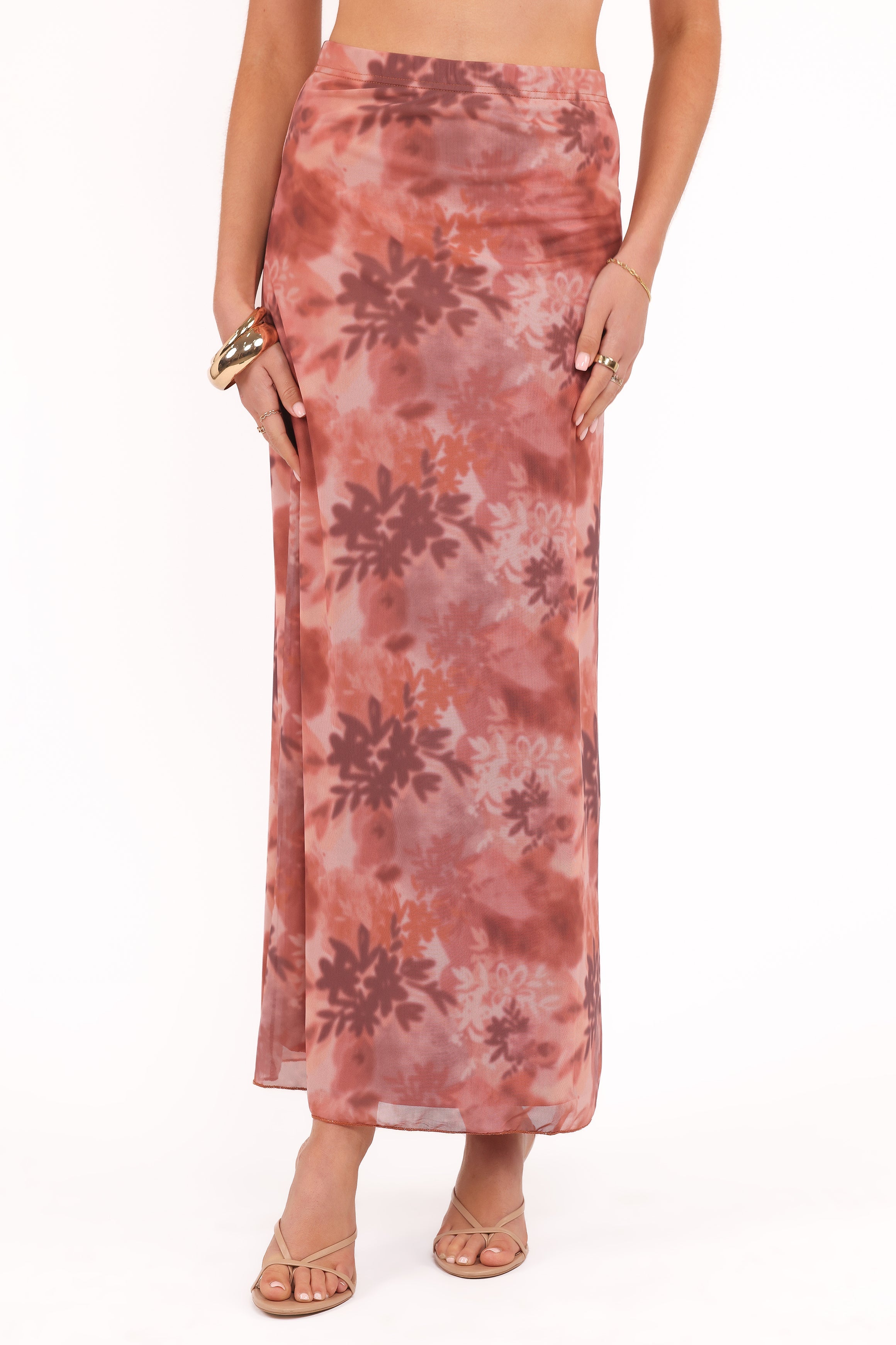 Bloise Maxi Skirt Blurred Botanics