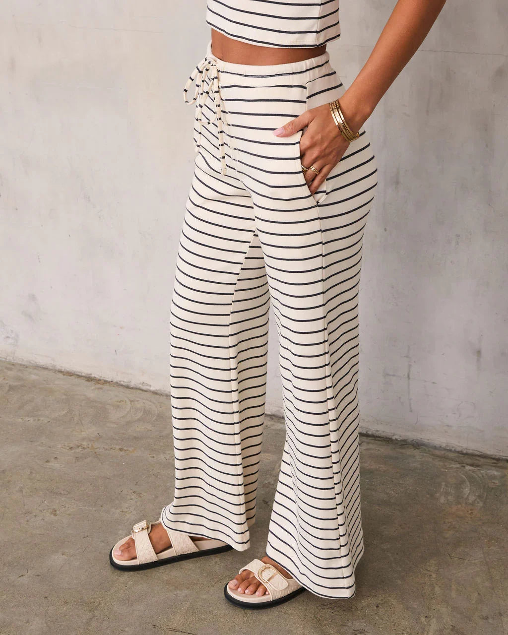 Albion Striped Drawstring Pants