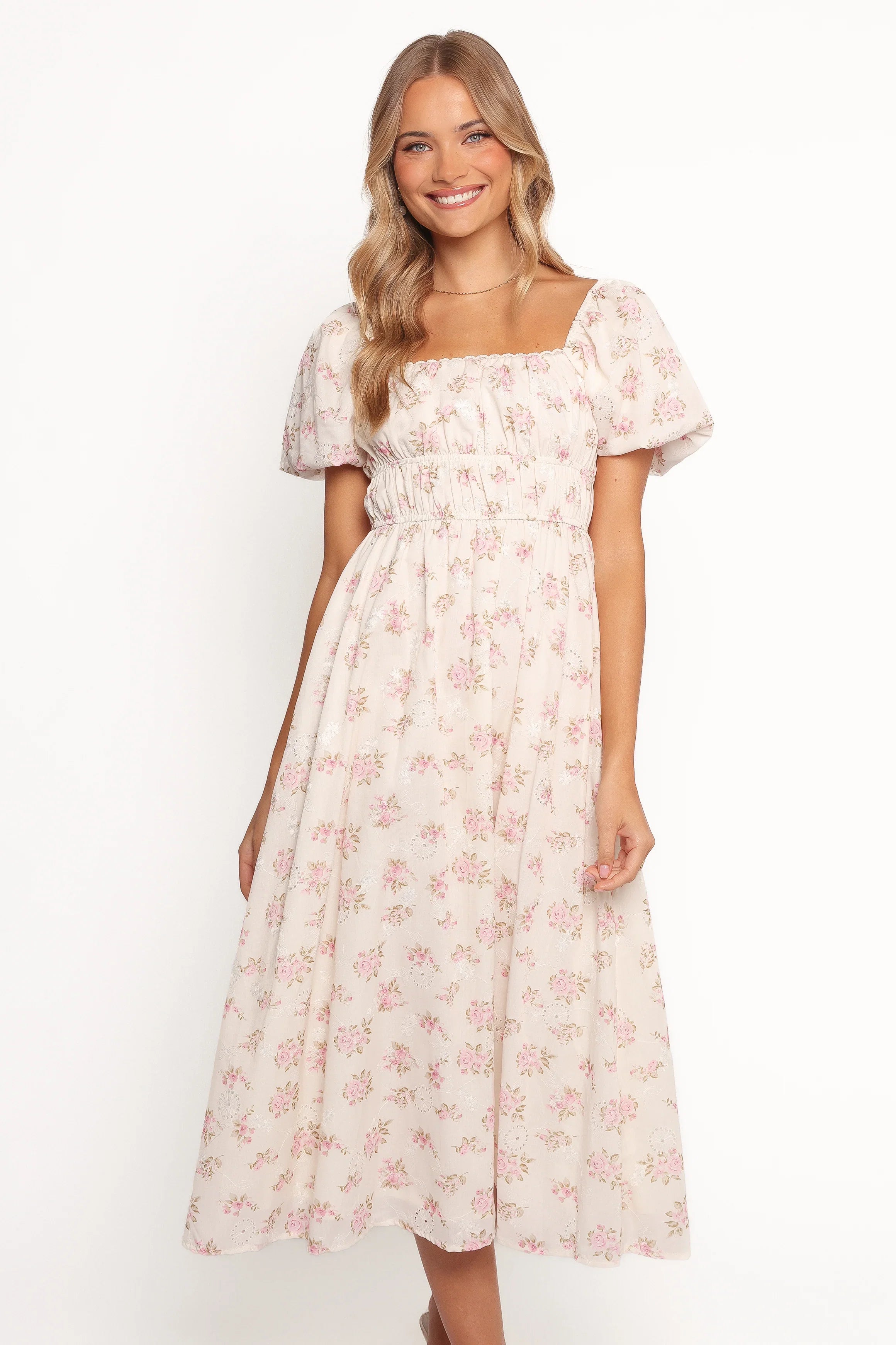 Eowyn Maxi Dress Ivory Pink