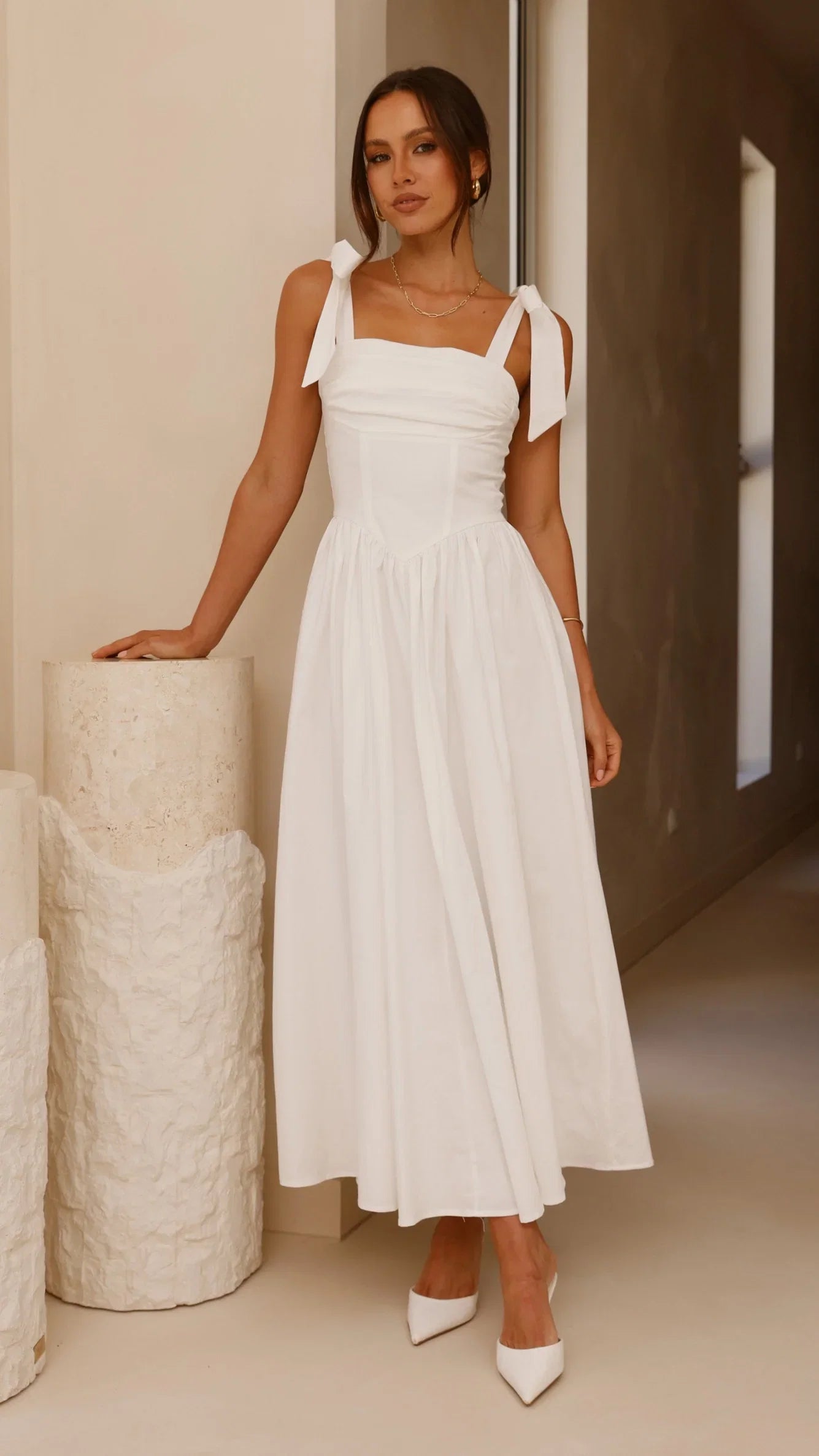 Haisley Maxi Dress White