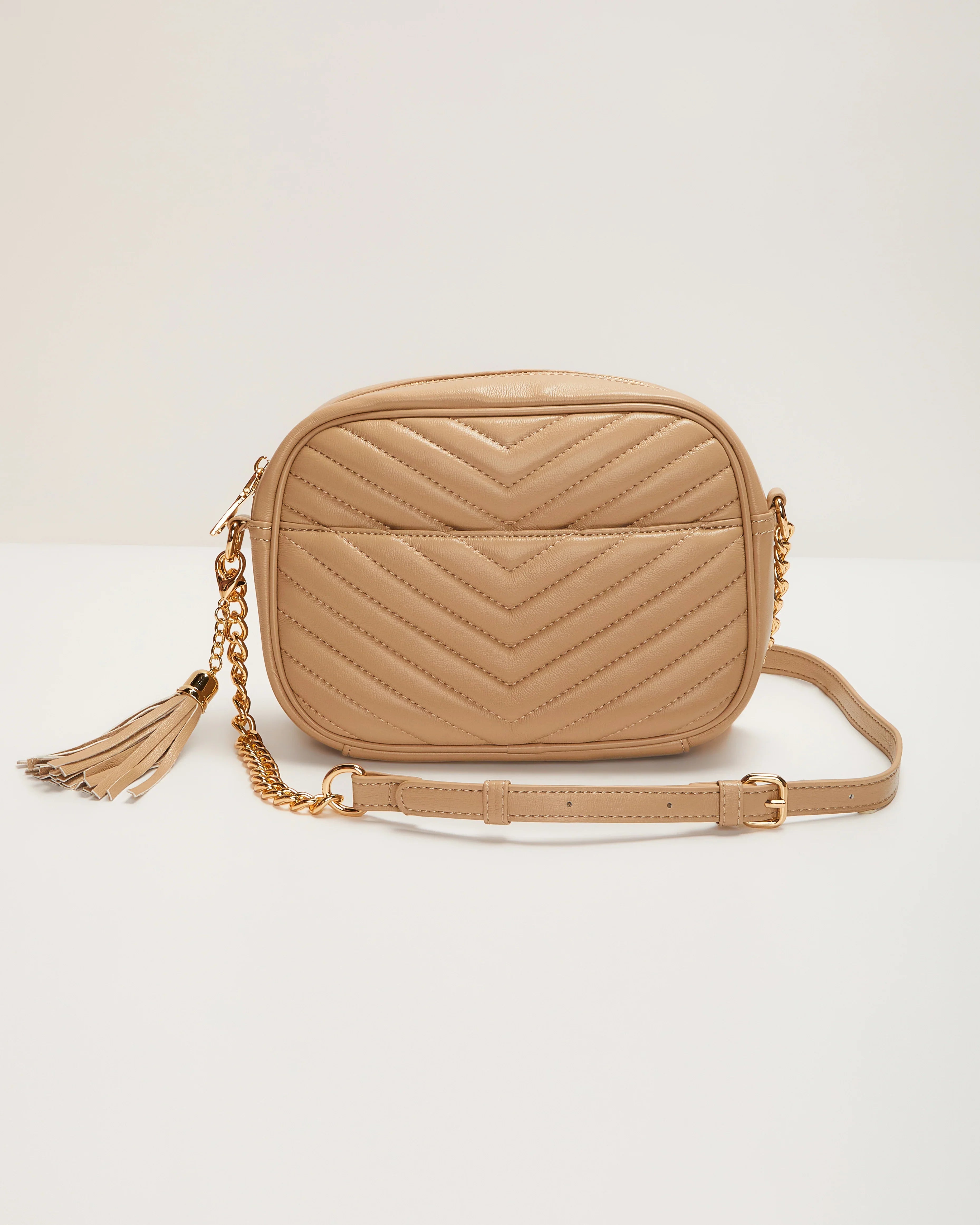 Marceli Chevron Crossbody Camera Bag