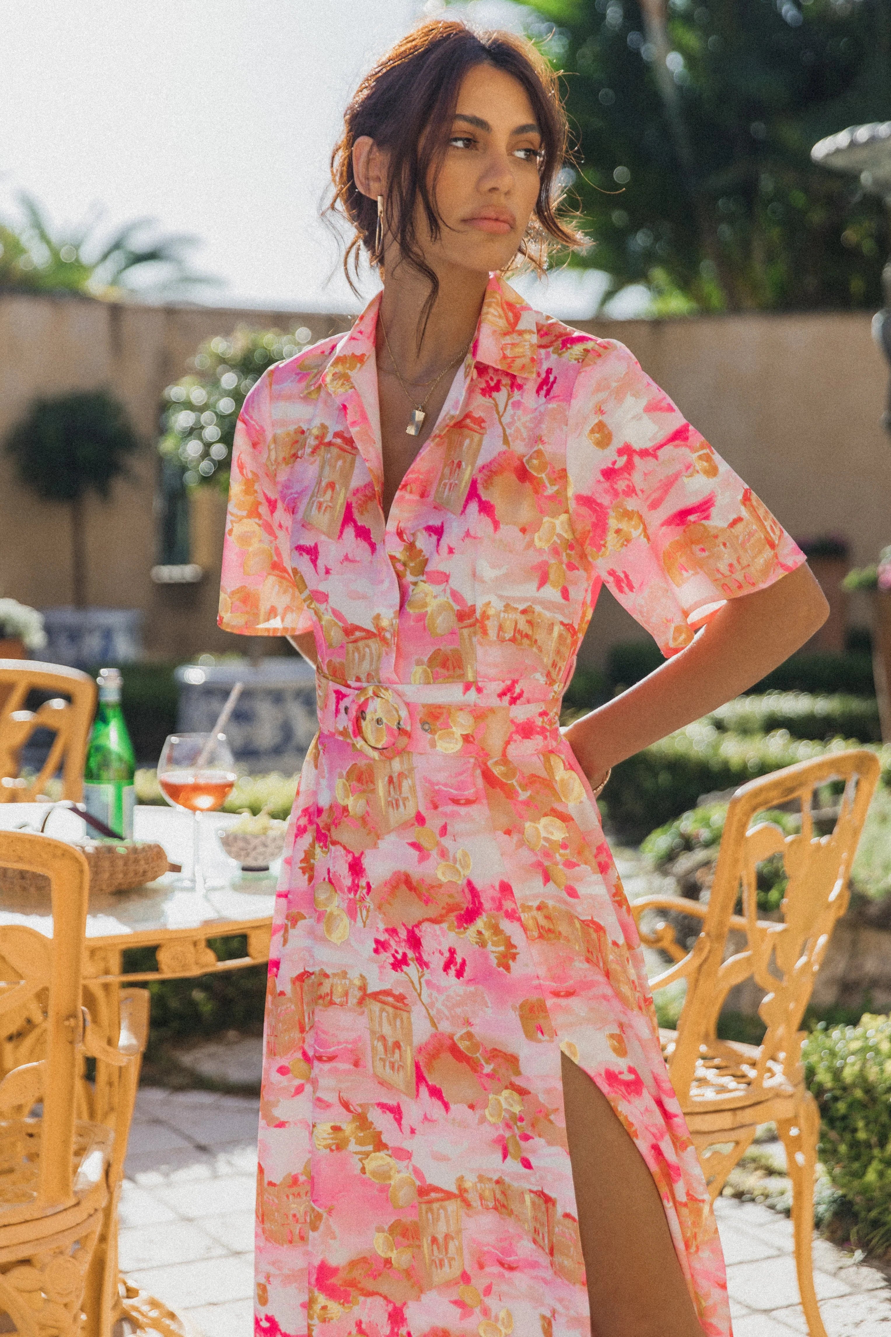 Arianna Maxi Dress Pink Scenic