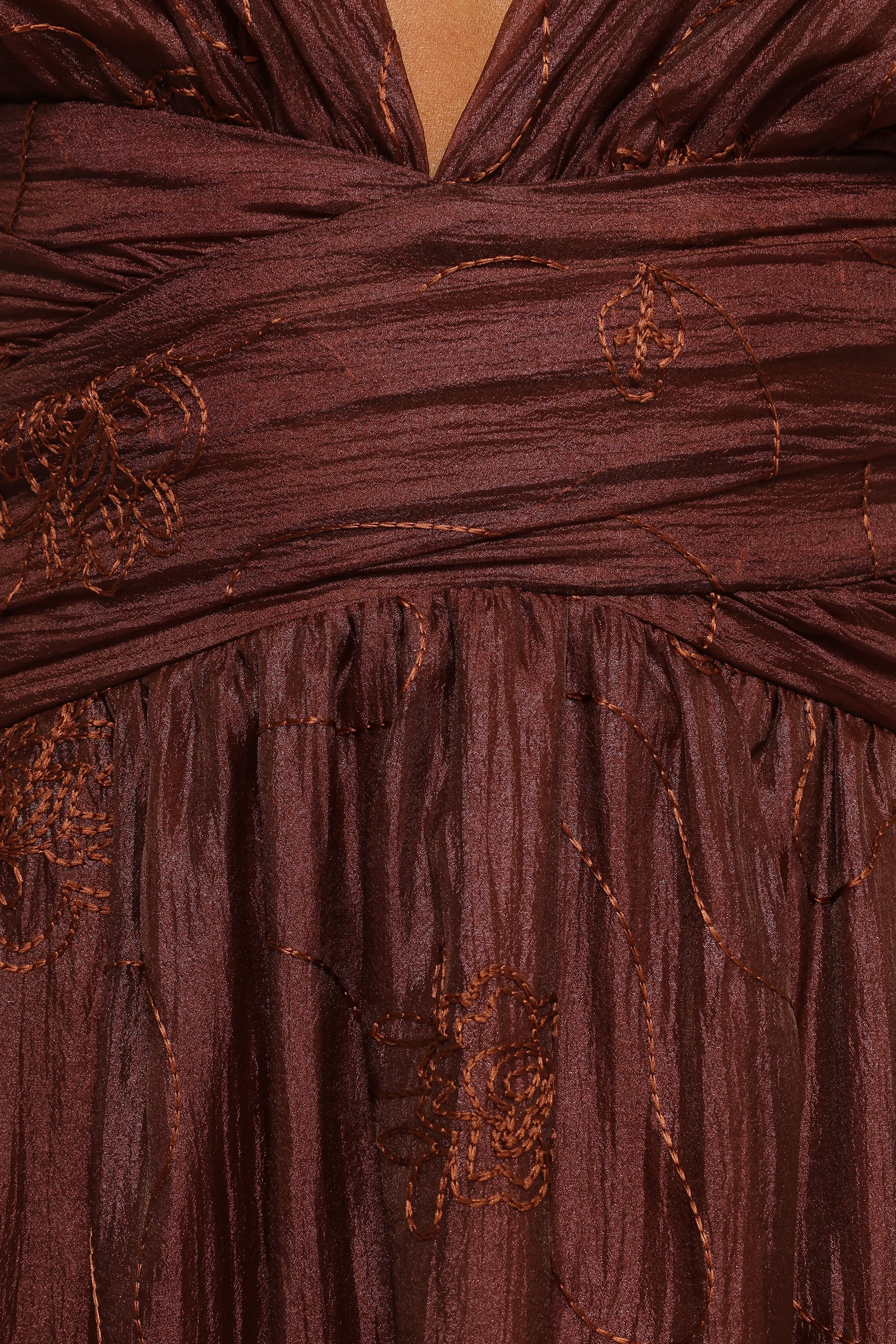 Harmony Maxi Dress Brown Floral