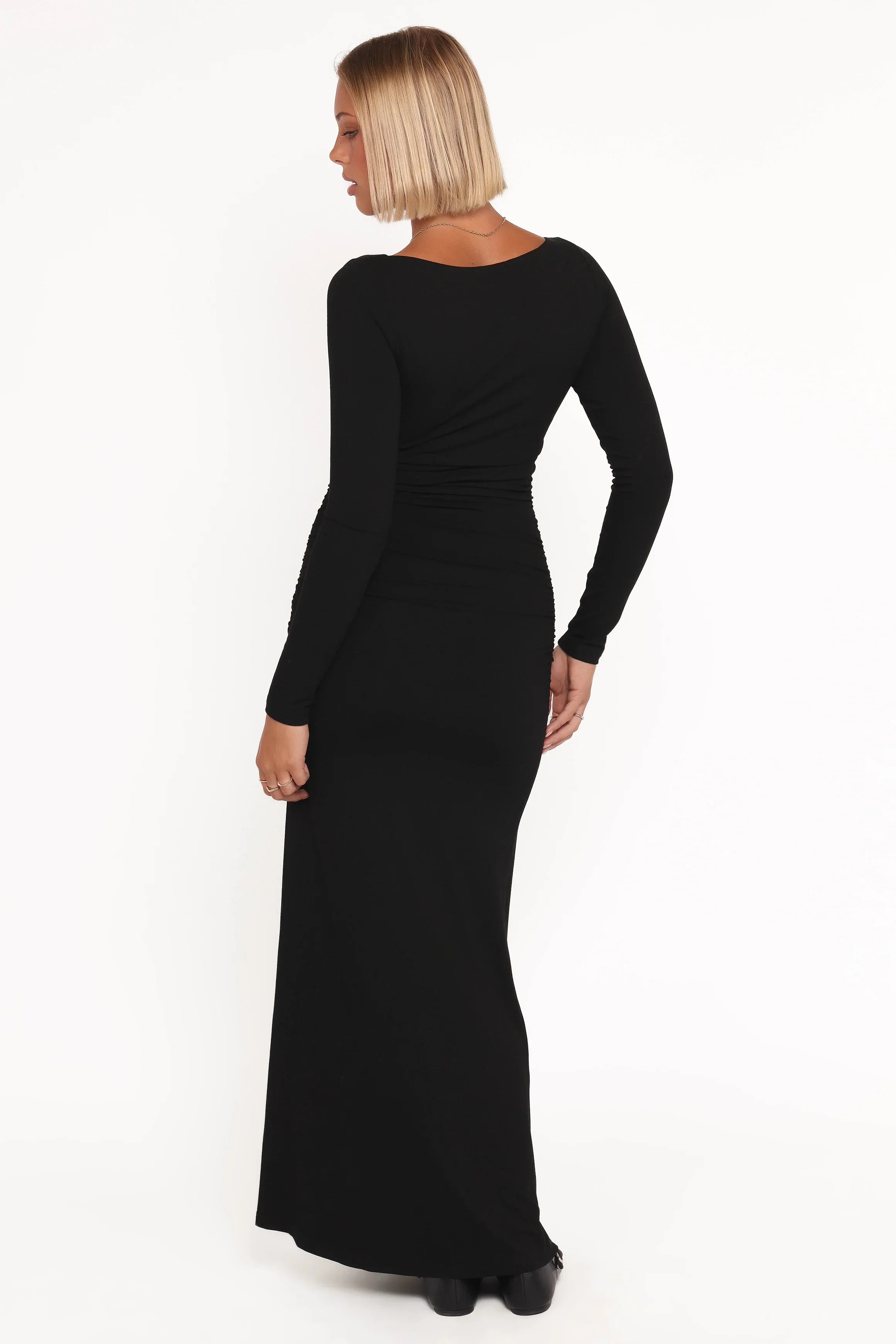 Warren Long Sleeve Maxi Dress Black