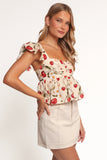 Lyric Ruffle Top Mon Cheri
