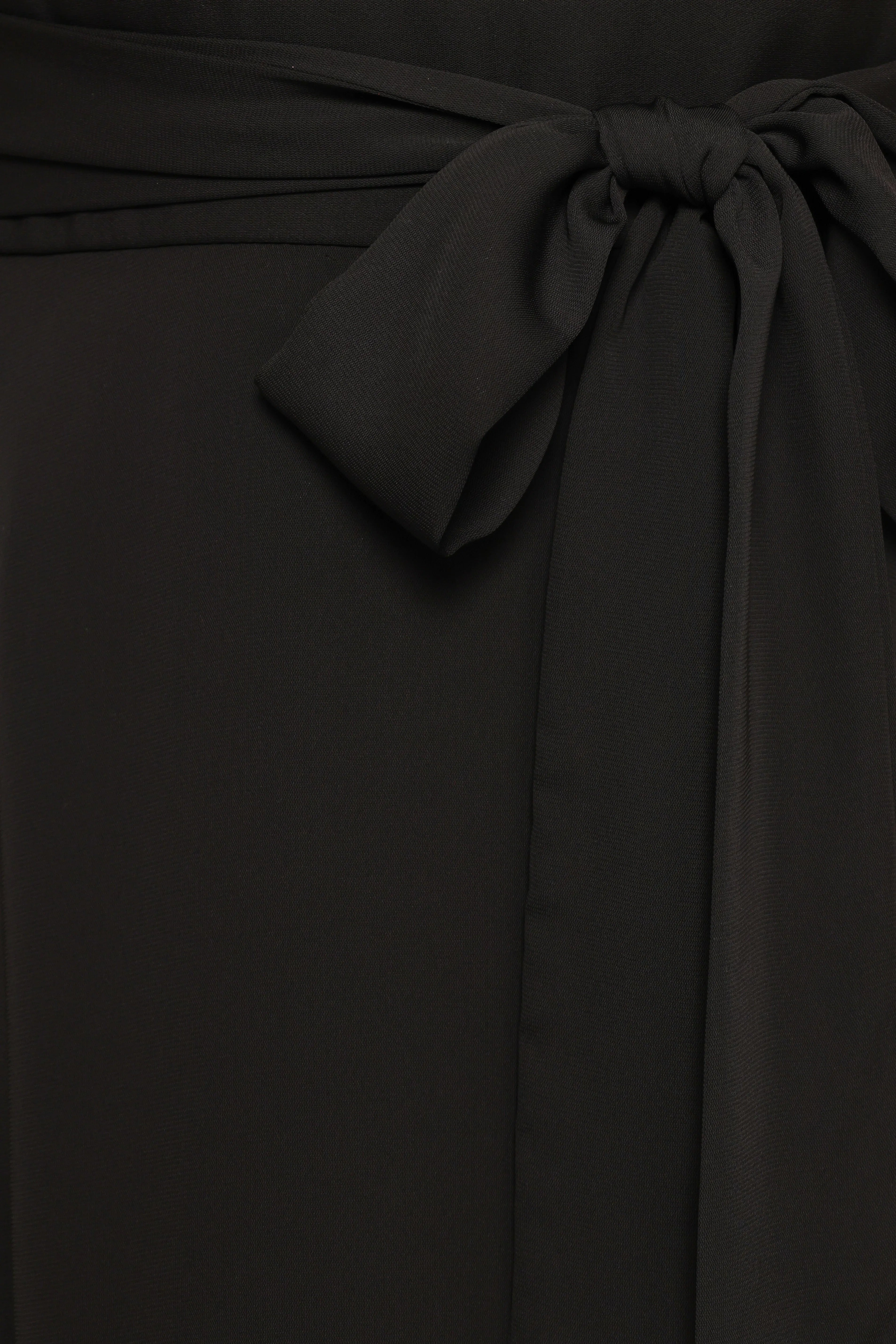 Maverick Wrap Maxi Dress Black