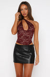 Dont Try Me Bustier Burgundy
